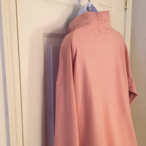 Adorable Pink Cowl Neck Sweatshirt - Picture 12 of 15